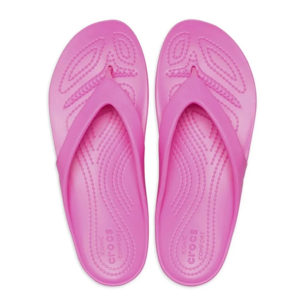 Crocs Women’s Kadee II Flip Flop S10 Electric Pink - Picture 1 of 8
